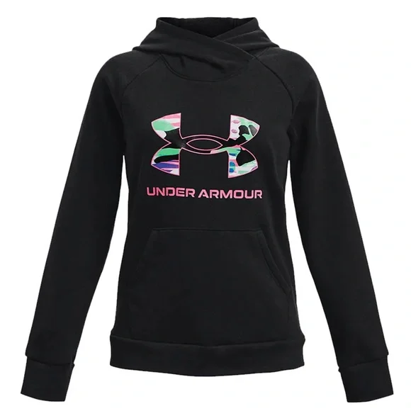 UNDER ARMOUR • Rival Fleece Sweatshirt Pullover Logo Hoodie - Picture 1 of 4